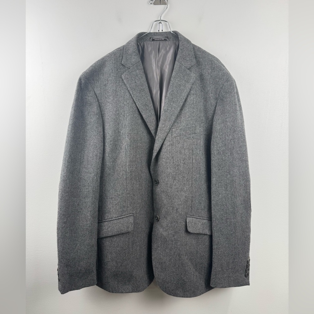 Black Brown 1826‎ Men Jack Slim Fit Wool Sports Coat Blazer 44R
